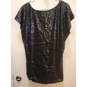 XX1 Black Sewuin Top Blouse